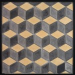 3x5 Diamond Charcoal Sidewalk Hacienda