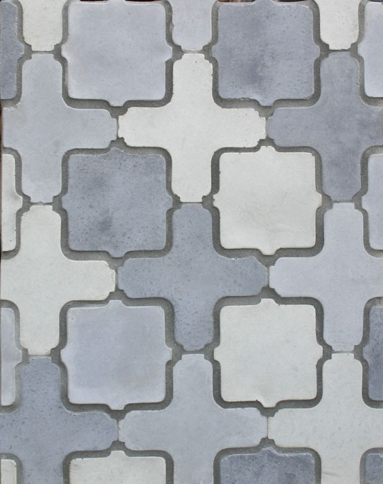 Arabesque Pattern 11a Sidewalk, Natural Early Gray-Laticrete Grout used: 24 Natural Gray
