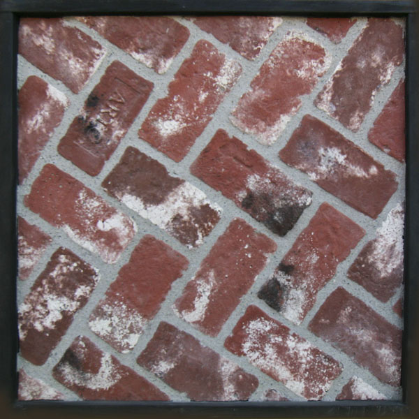 4x8 Antik Brick Used Red, Laticrete 24 Natural Gray Grout