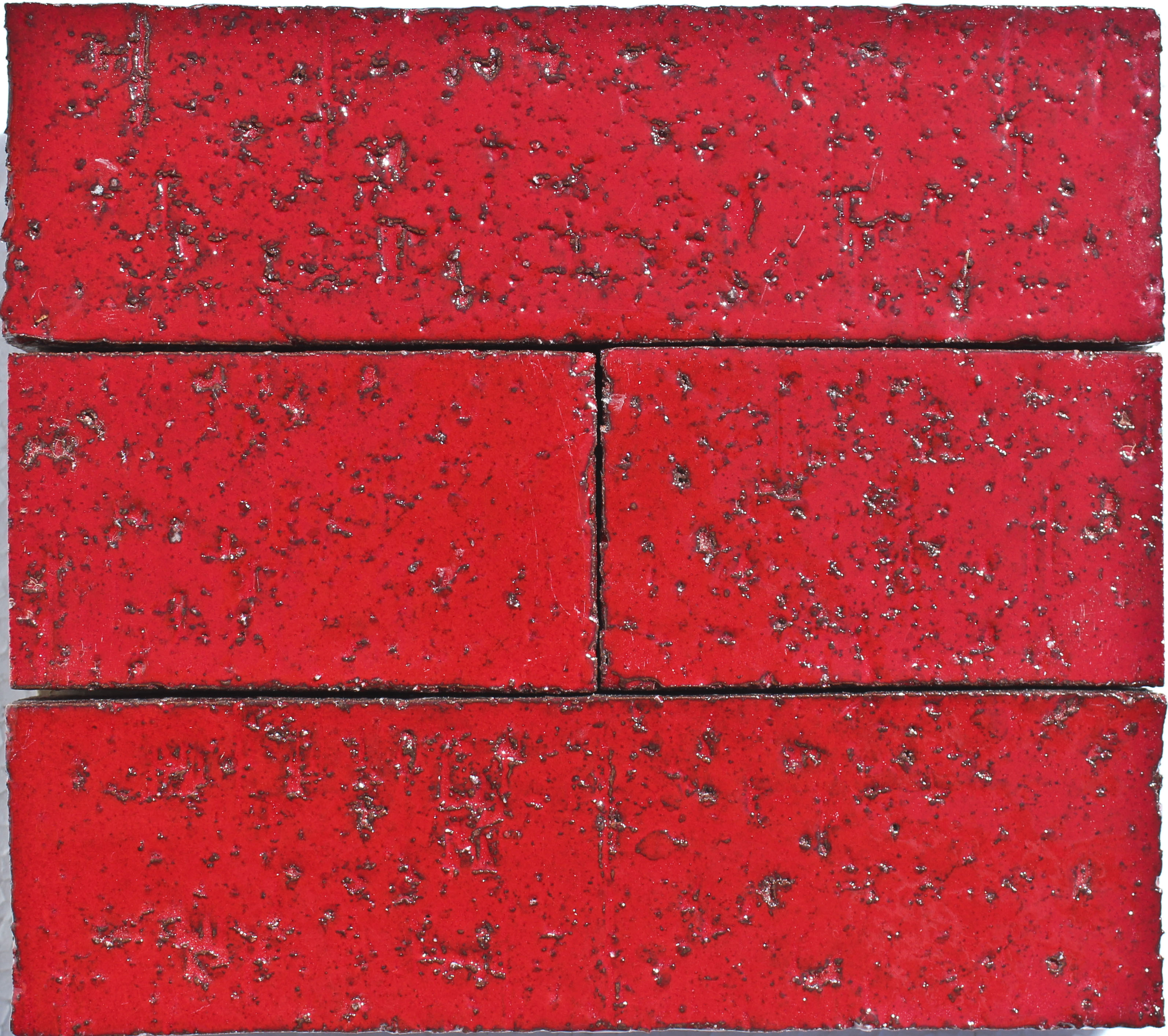 2x8 Glazed Brick Cadmium Red